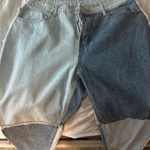 multi blue color jeans